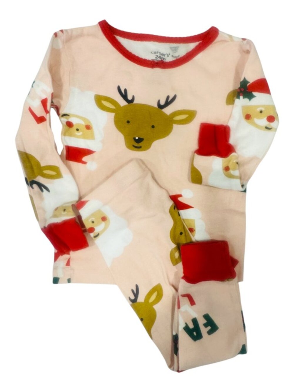 Carter's 24 months PINK Christmas PJ Set